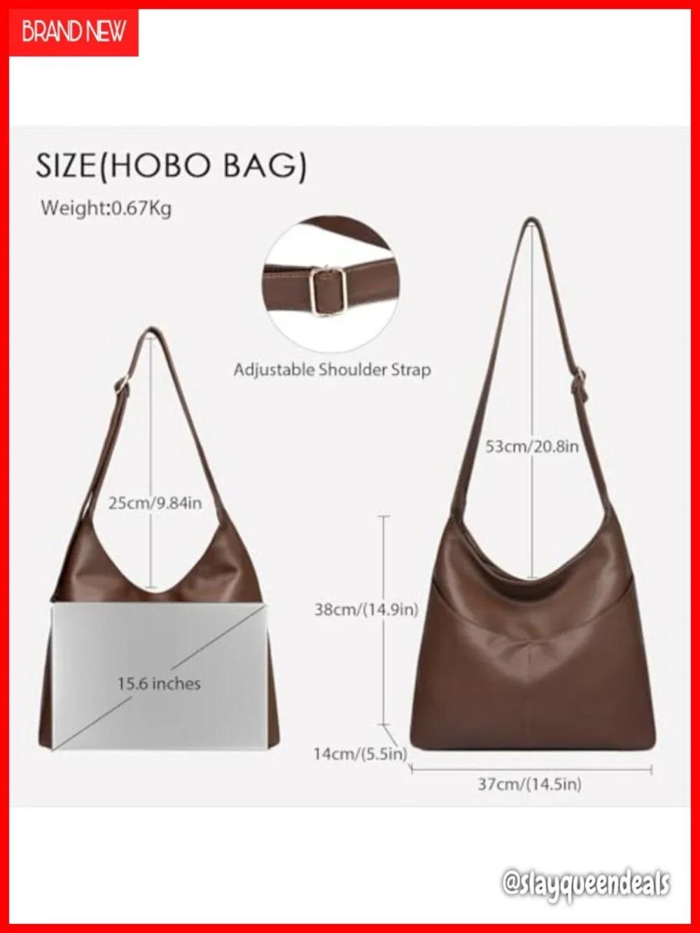 Vegan Leather Hobo Bag Women Large Slouchy Shoulder Tote with Zipper Multi